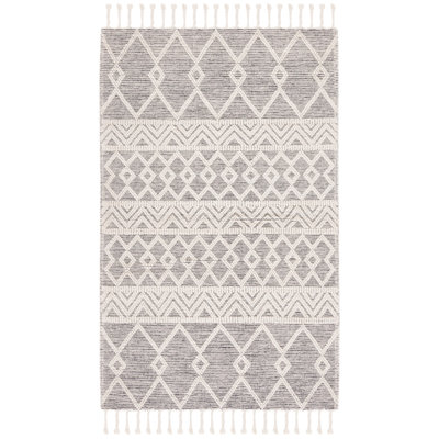 Natura Flat Weave Wool Geometric Rug