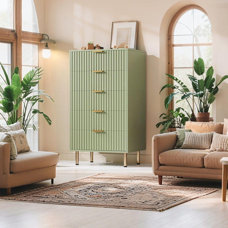 70.1 cm W Chest of 5 Drawers