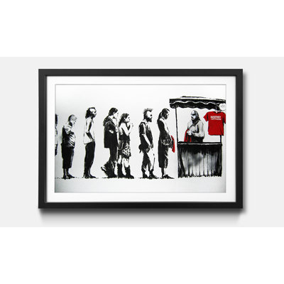 Streetart No.6 by Banksy - Single Picture Frame Print