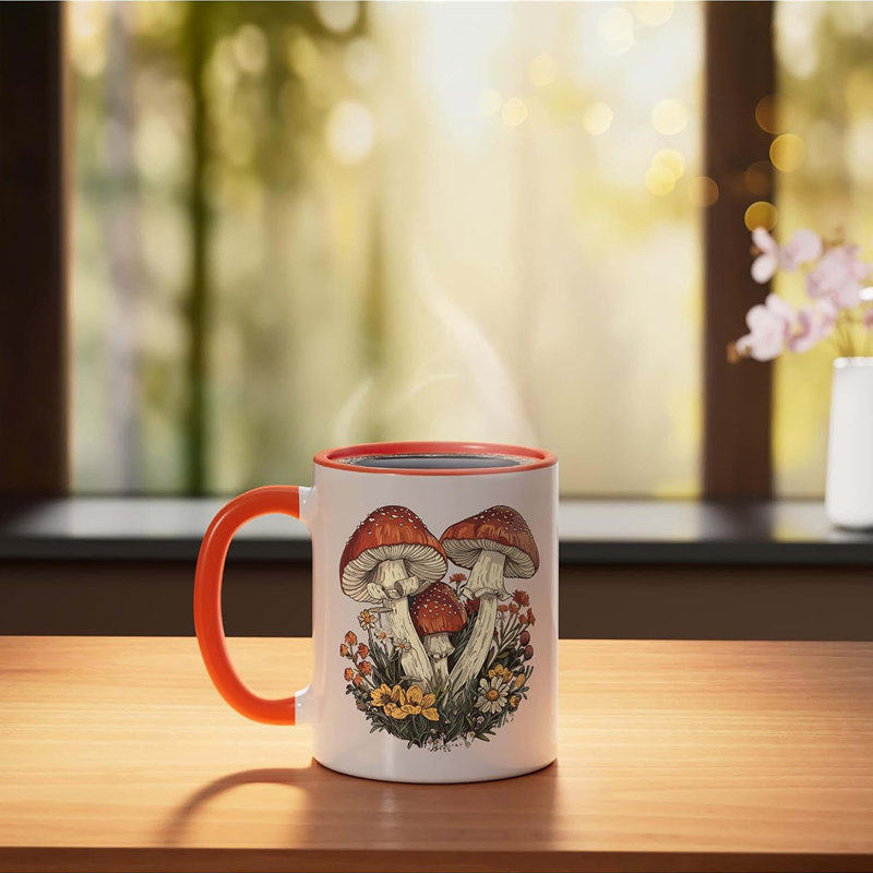 Ceramic Coffee Mug, Orange