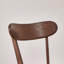 Ensemble de 4 chaises de salle à manger en bois de chêne massif à dossier papillon-2051389227