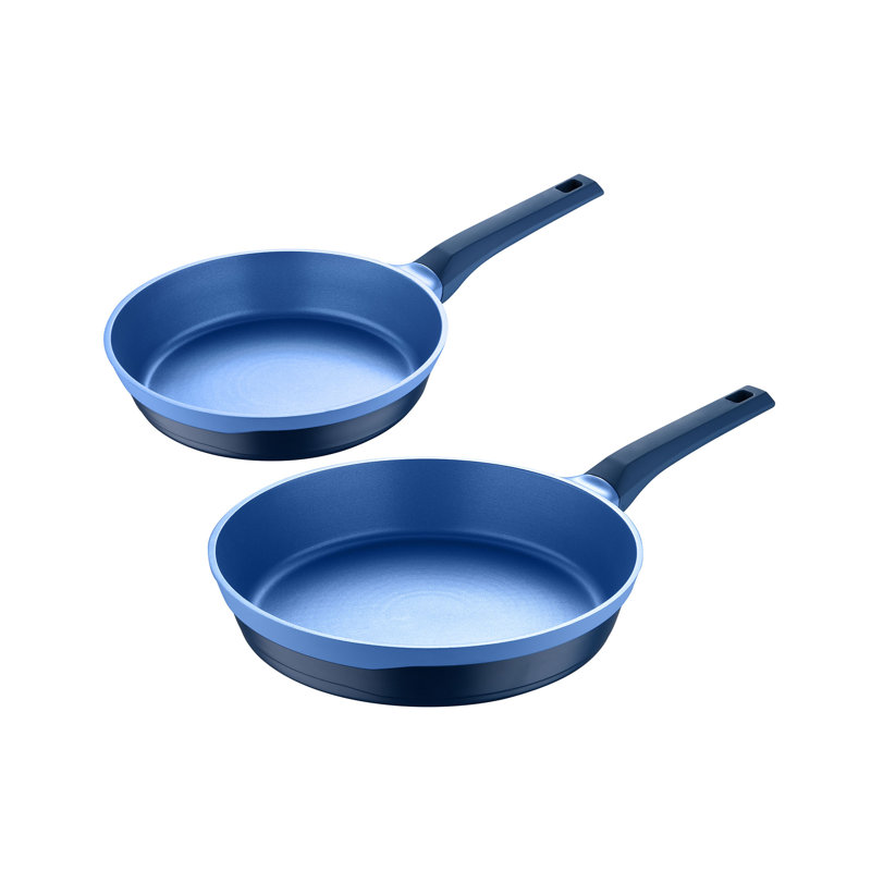 Aluminum Non-Stick Frying Pan Set, Blue