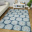 Tapis bleu sarcelle Elspeth-892430777