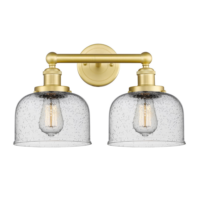 Arlester 2 - Light Dimmable Vanity Light, Satin Gold, Seedy