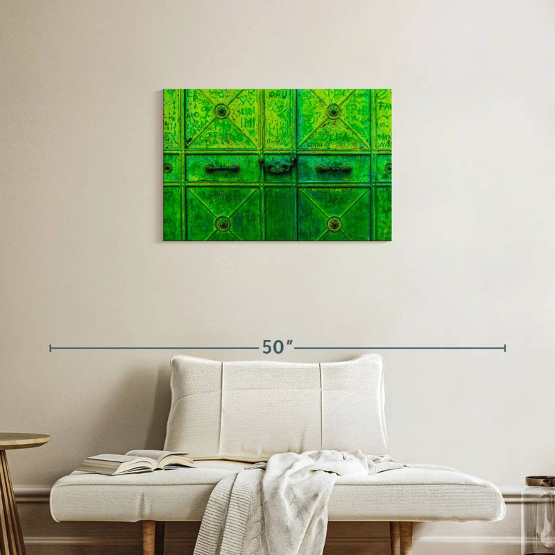 Lilie Green Iron Door, 20" H x 30" W