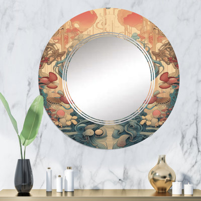 Organza - Miroir mural moderne rond