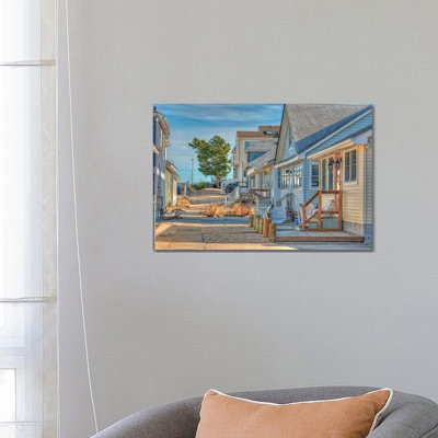 Jersey Cottages by David Gardiner - Wrapped Canvas Print
