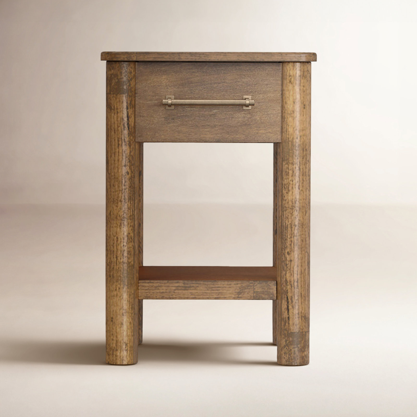 Quinn End Table With Storage, 25.5" H x 17.75" W x 17.75" D