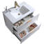 Ensemble de meuble-lavabo mural moderne 30 po blanc