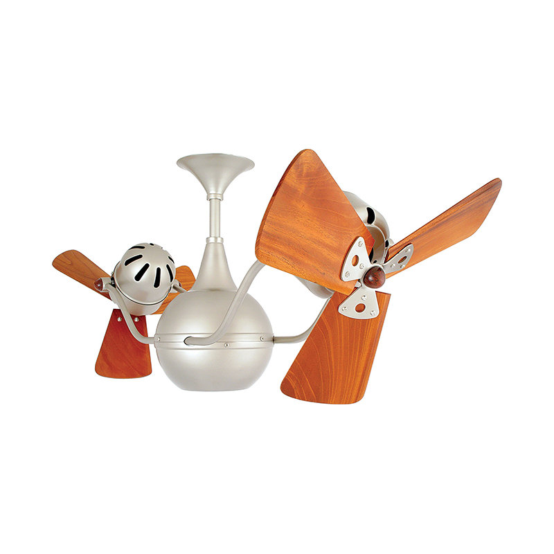 44" Vent-Bettina 3 Blade Ceiling Fan, Brushed Nickel