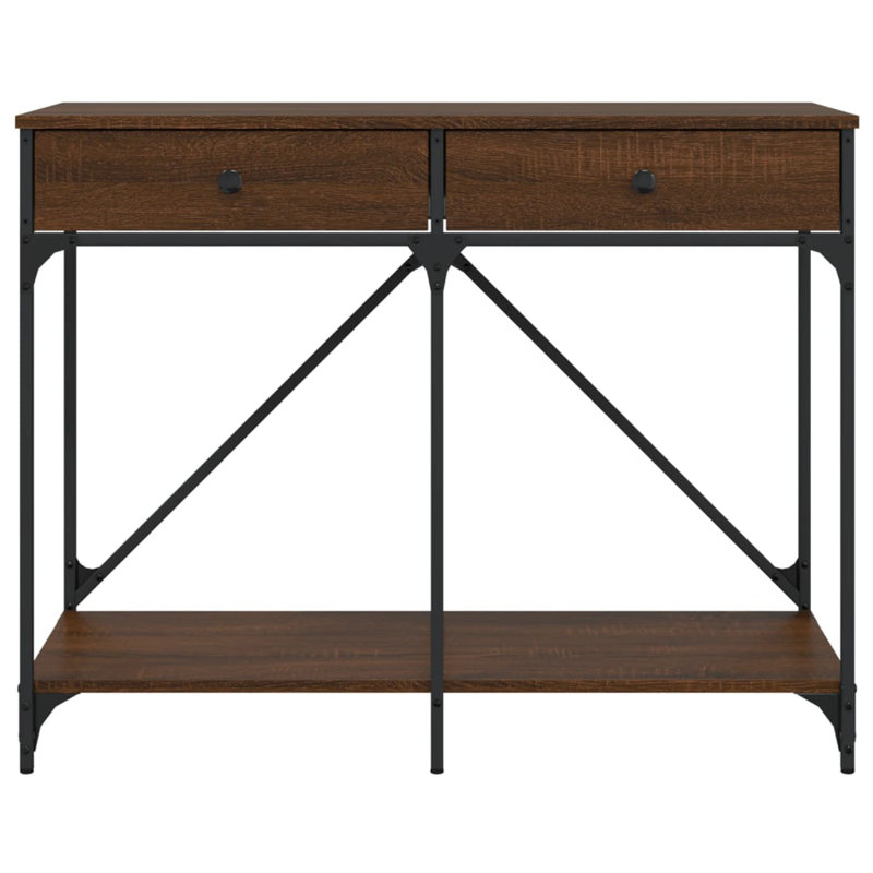 Ramesh 100cm Console Table, Brown Oak