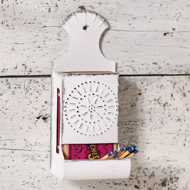 Porte-allumettes Lutwin, Blanc rustique