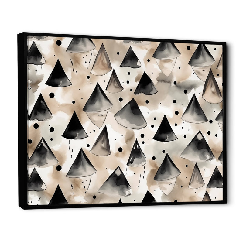 Sharwari Exploration Golden Symmetry Abstract I, reproduction d'art sur toile, H 30 po x l 40 po x P 1,5 po
