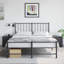 34.5cm W Steel Bedside Table-121604736-123821812