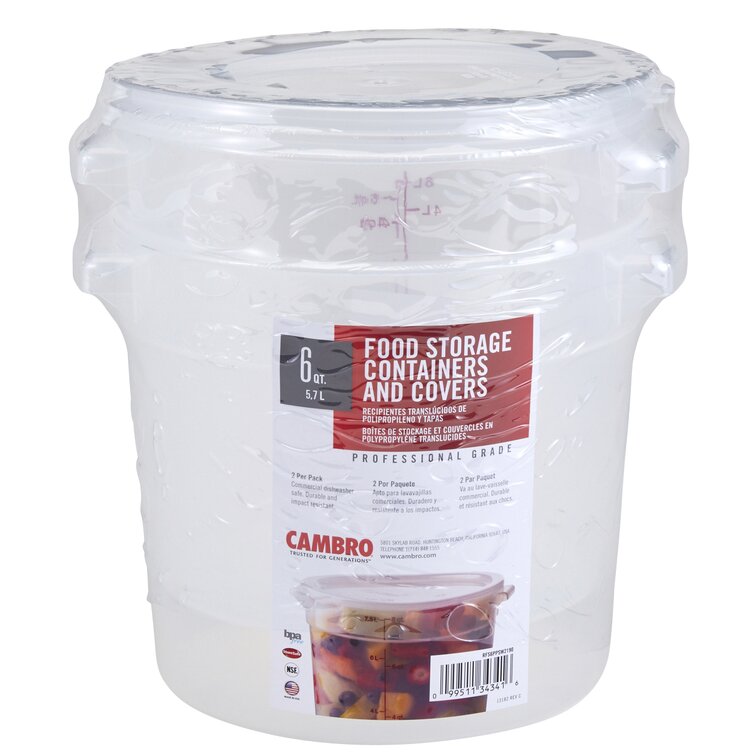 Cambro Square Plastic Food Storage Container