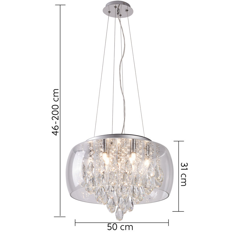 9 - Light Crystal Chandelier