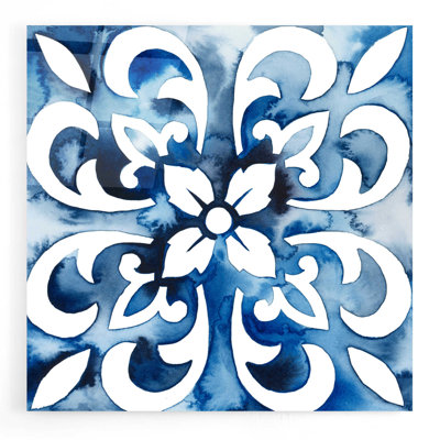 Cobalt Tile II - peinture sans cadre