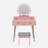 Iesa Boho Natural Rattan Vanity with LED Mirror and Stool-1797923217