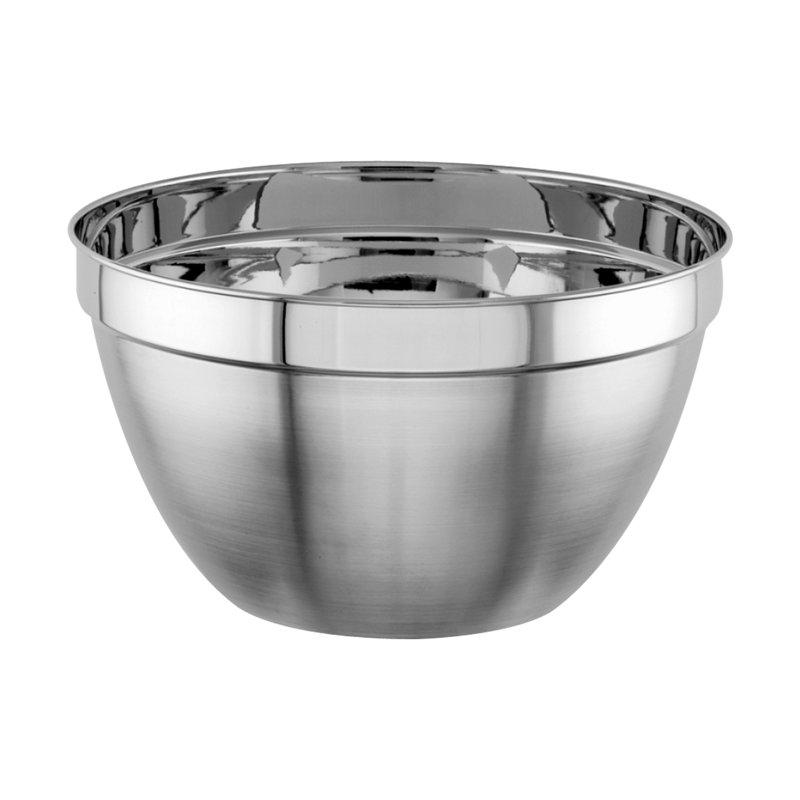 Bol de mélange en acier inoxydable nu, 10 po de diamètre