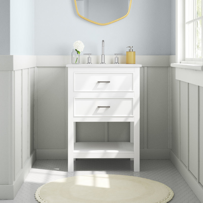 Ensemble de meuble-lavabo simple 24 po Sinclaire, Blanc