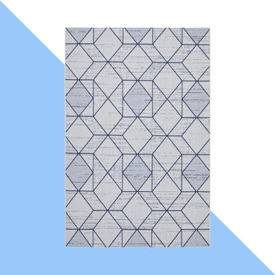 Science Geometric Area Rug