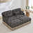 Modular Deep Seat Sofas, Chenille Leopard Modern Loveseat For Home