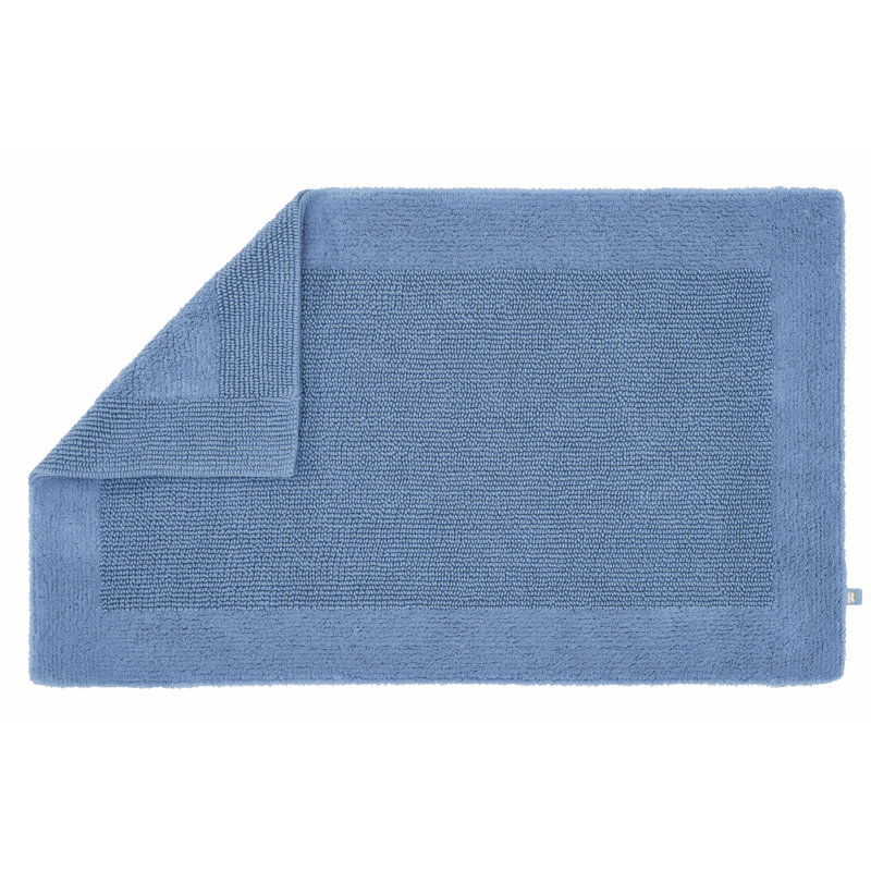 Bath Rug, 60cm W x 100cm L, Light Blue, No