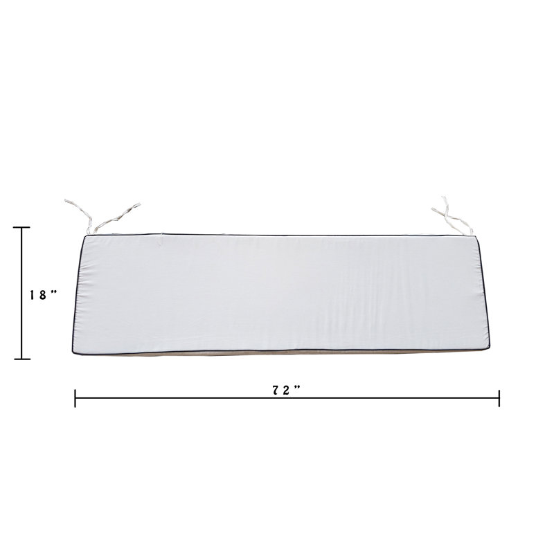 Outdoor 2'' Bench Seat Cushion, 71"