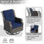 Ensemble de conversation pour 7 personnes avec foyer et repose-pieds-361190727