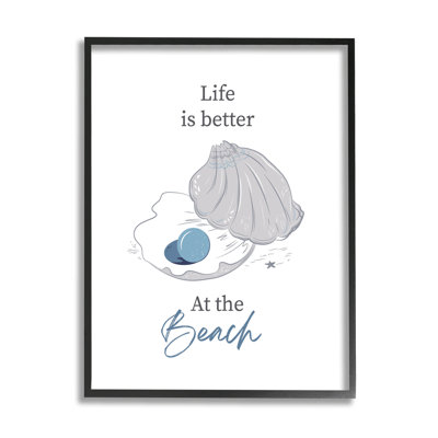 «Life Better At Beach», art giclée perle par Andrea Jasid Grassi