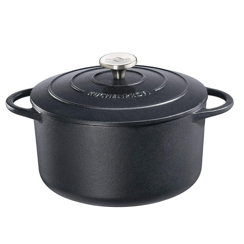 Cocotte ronde Provence, noir classique, 9,5 dia., 4,4 pte, Noir, 4,4 pintes