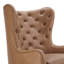 Fauteuil à oreilles pivotant capitonné en similicuir Waverly-107165116