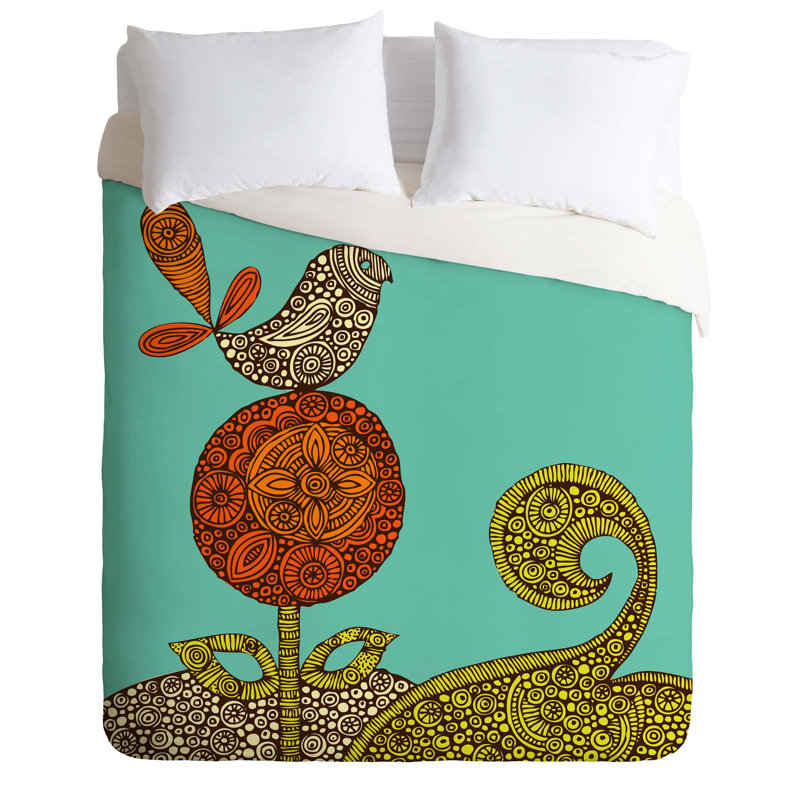 Housse de couette Bird, Housse de couette pour lit simple, Poids léger