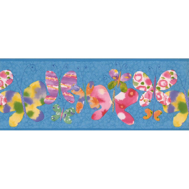 Bordure de papier peint Janousek, Bleu