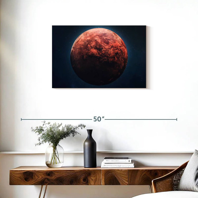 Planète rouge Oberle, H 20 po x l 30 po