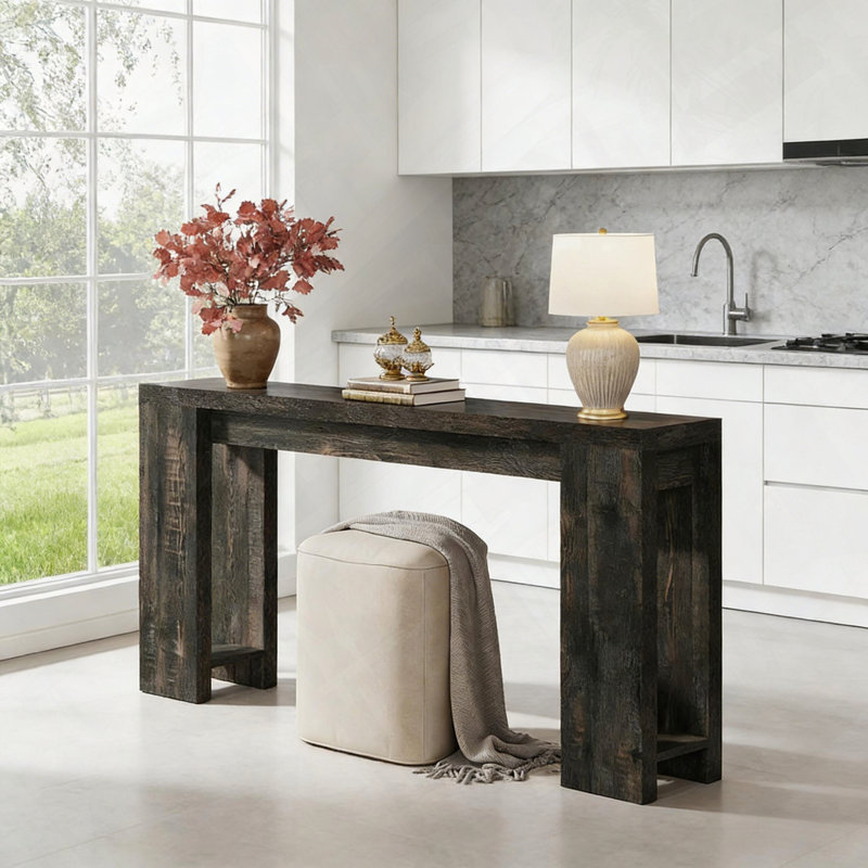 Console en bois pour vestibule et couloir | Idée de cadeau, Noir