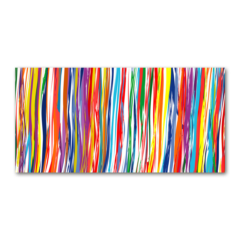 Colored Stripes - No Frame Print on Canvas
