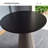 Black Round Solid Wood Dining table-929452224