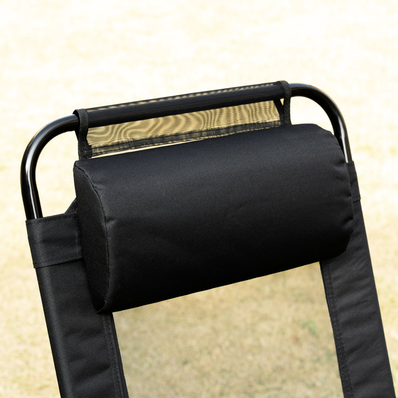 2 Folding Lawn Chairs, Adjustable Angle, For Garden, Backyard, Lawn, Black Chairs Adults, Outdoor Chair With , Removable Patio, Ergonomic Design,