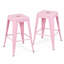 Tabourets de bar en métal sans dossier avec assemblage sans outil et conception peu encombrante-1659733927-1659733926