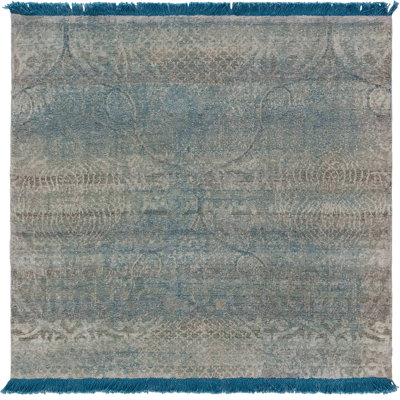 Custom One-of-a-Kind 3'8" X 3'10" Area Rug