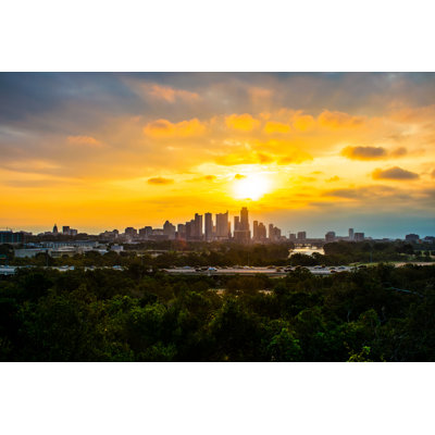 Hinchinbrook Austin Texas Skyline by RoschetzkyIstockPhoto - Wrapped Canvas Print