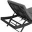Chaise longue pliante en acier à dossier réglable en rotin 3 pièces-1417484709