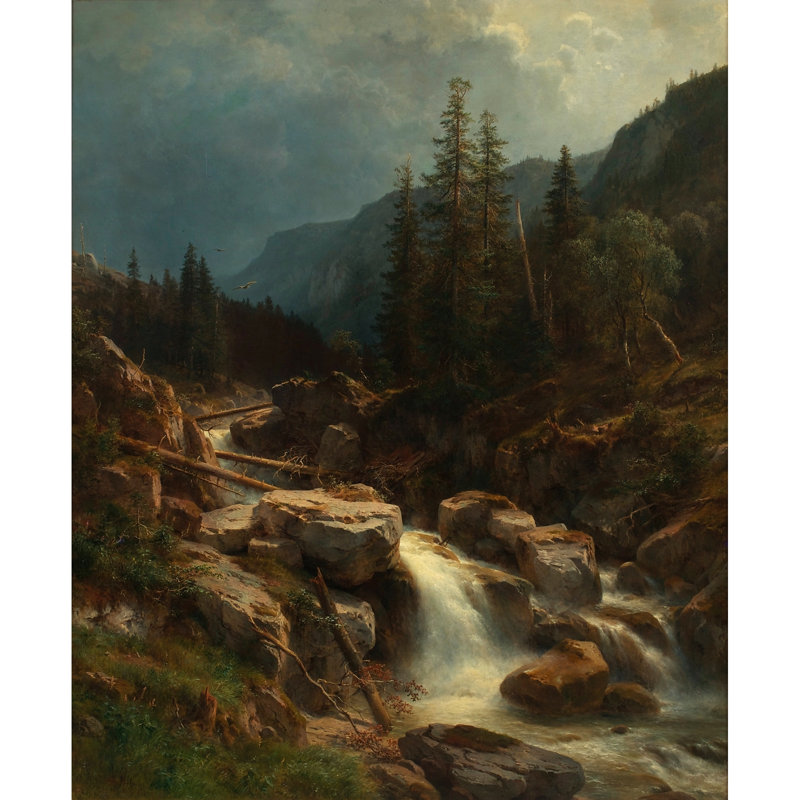 Gebirge bei aufteigendem Gewitter, H 31 po x l 26 po