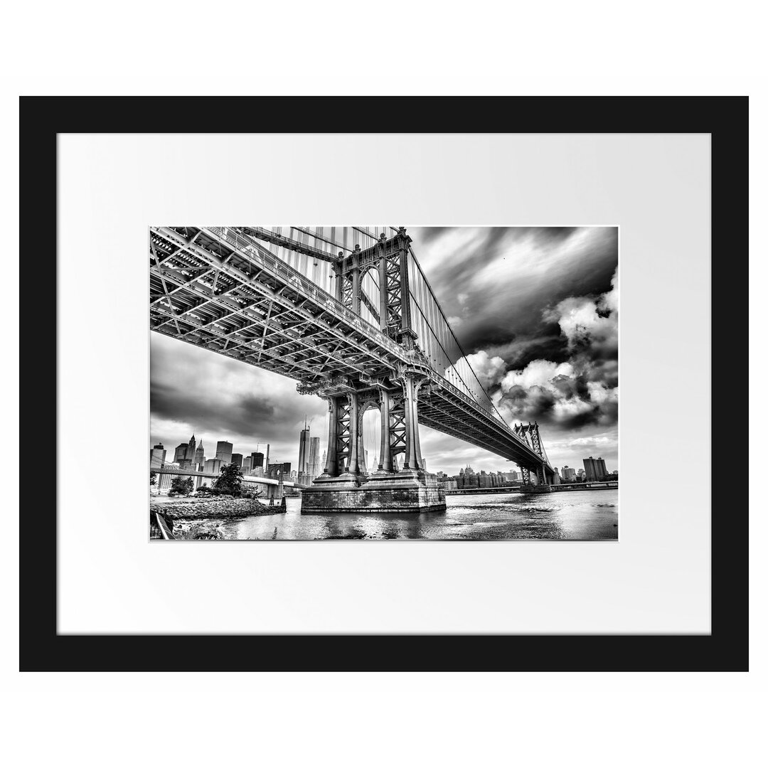 Gerahmter Fotodruck Manhattan Bridge in New York