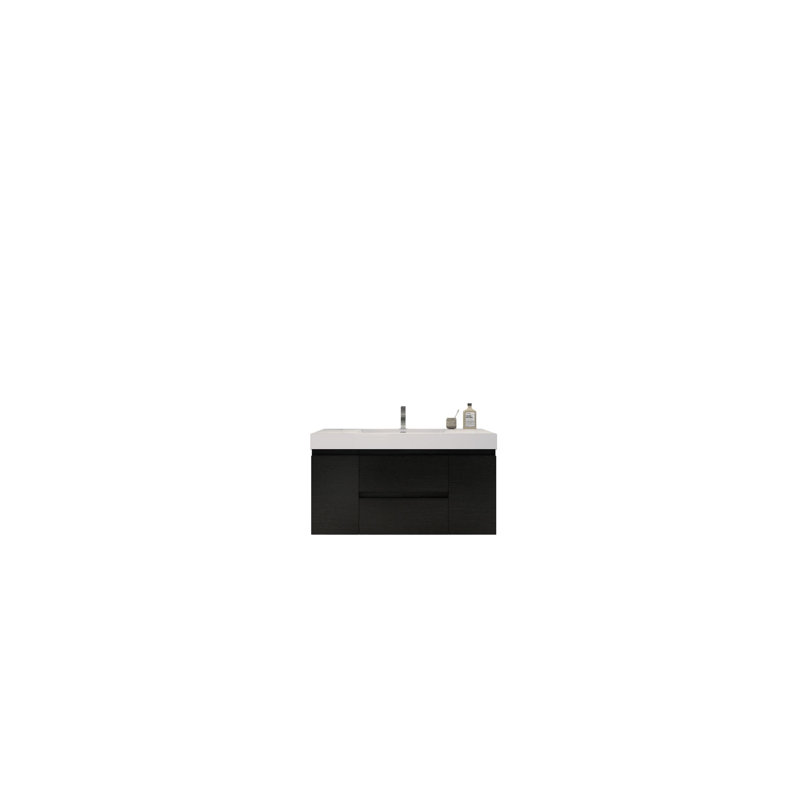47'' Single Bathroom Vanity Base Only, Black
