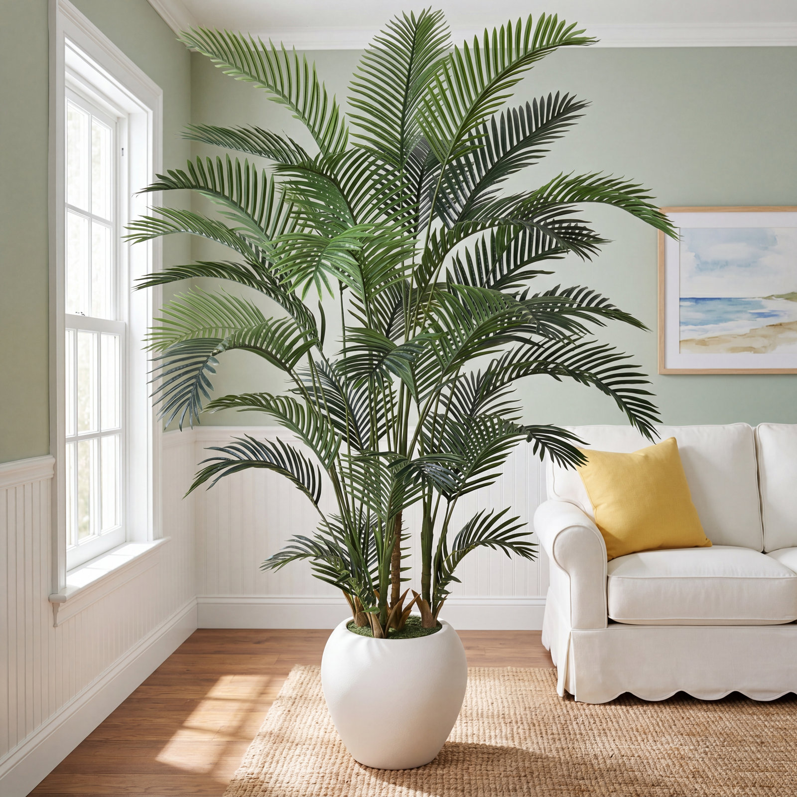 Moreell Palm Tree Plant in Pot, 96" H x 62" W