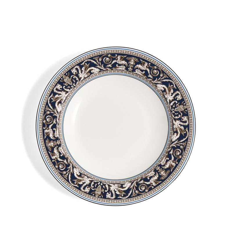Florentine Navy 8.9in Rim Soup Plate