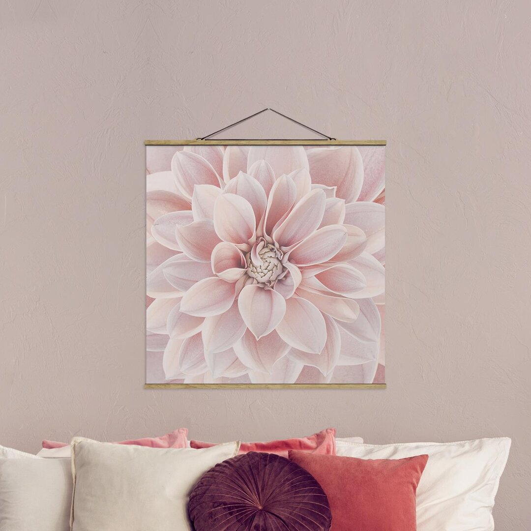 Wandbild Dahlia In Powder Pink