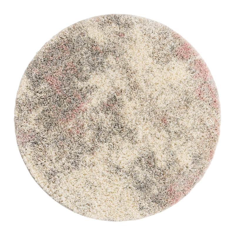 Performance Abstract Indoor Rug, Round 4'1"